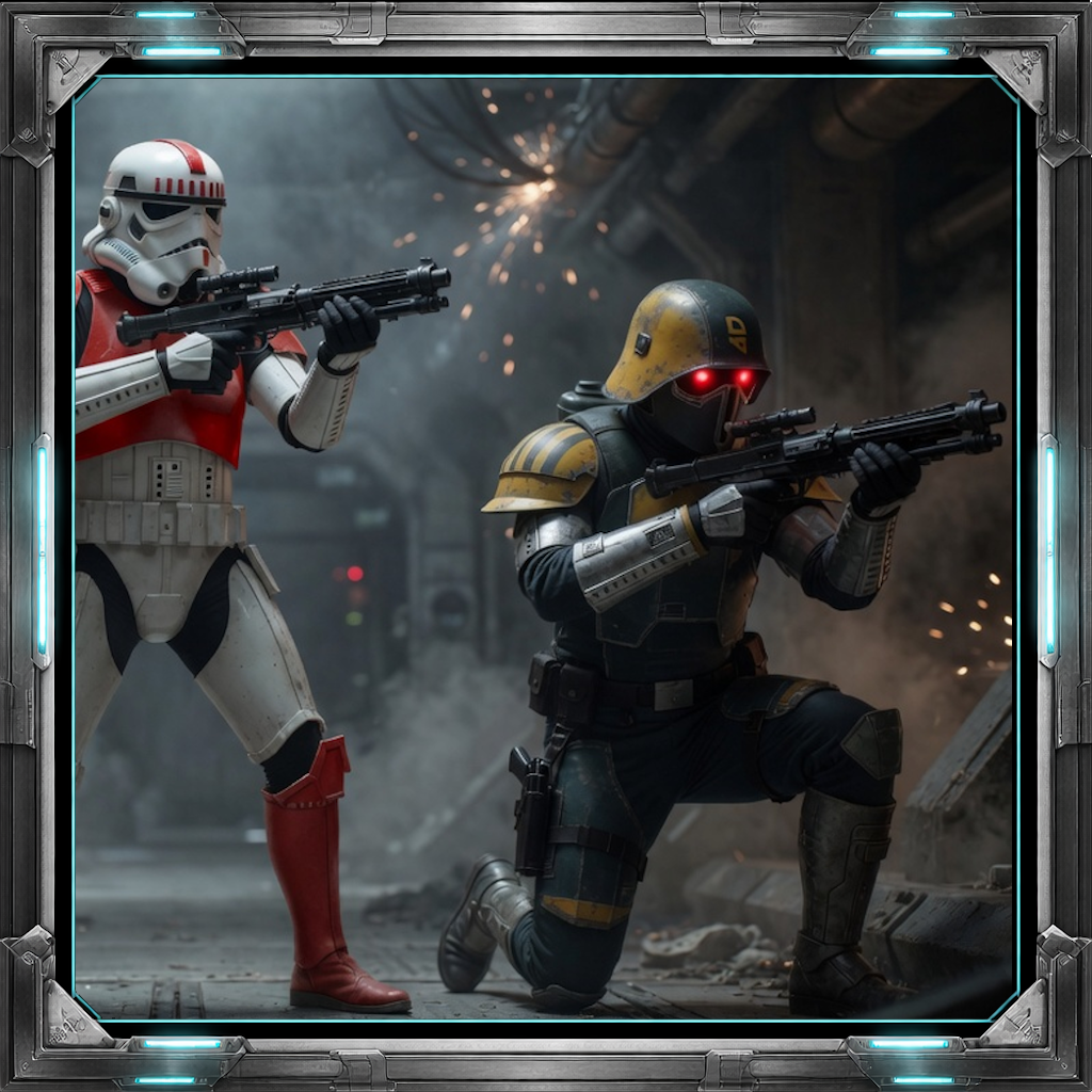 Coruscant Security and Coruscant Guard on duty